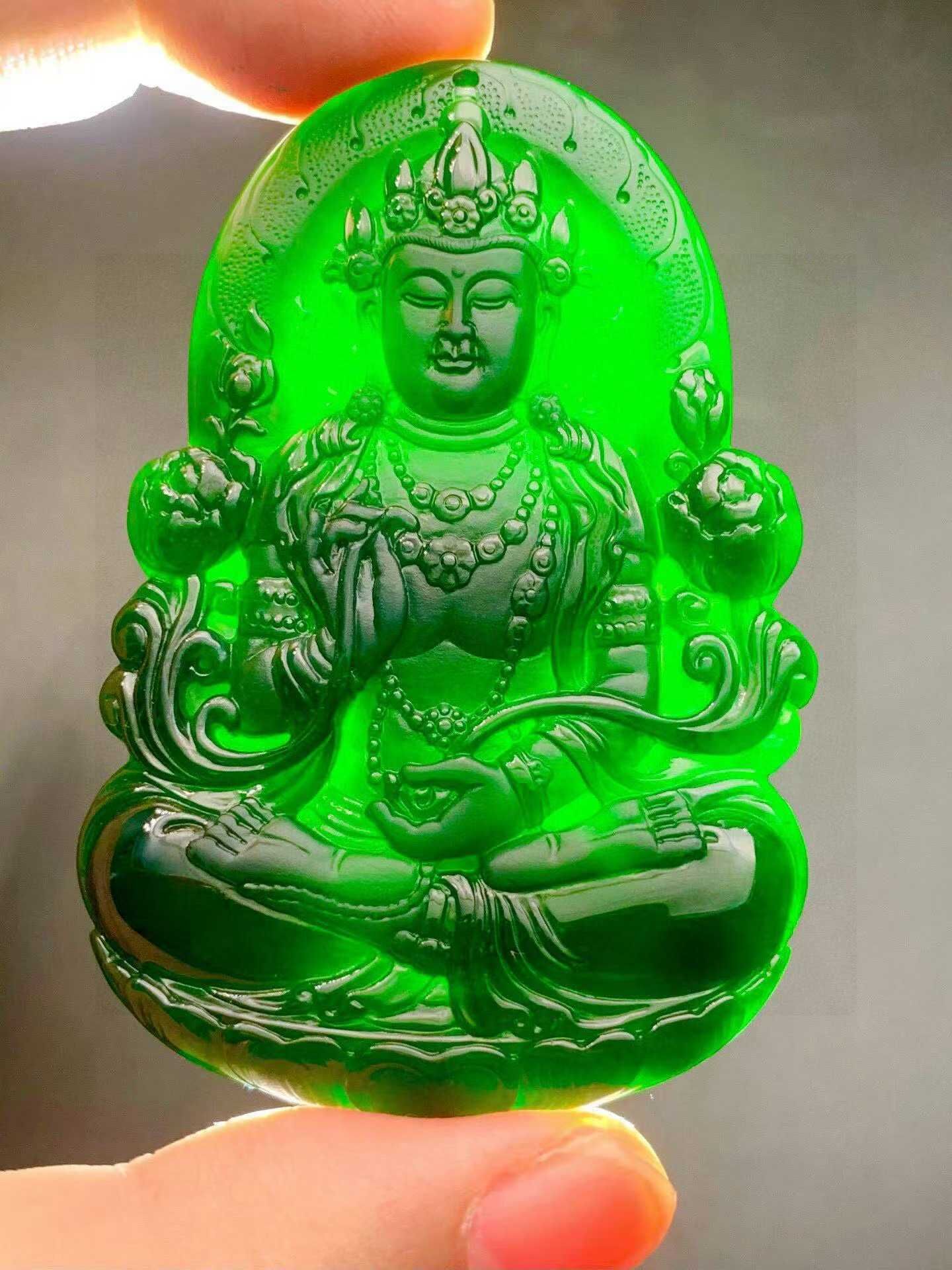 3295952 翡翠墨翠立體渡母