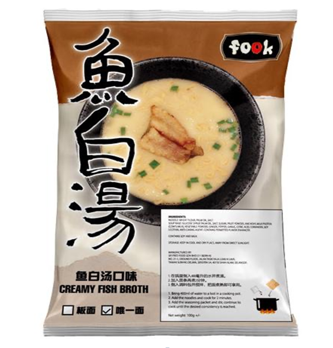 UM11 【老田面館】魚白湯快熟麵 (100g x 4包) $88/1包 買2件以上每包$$84