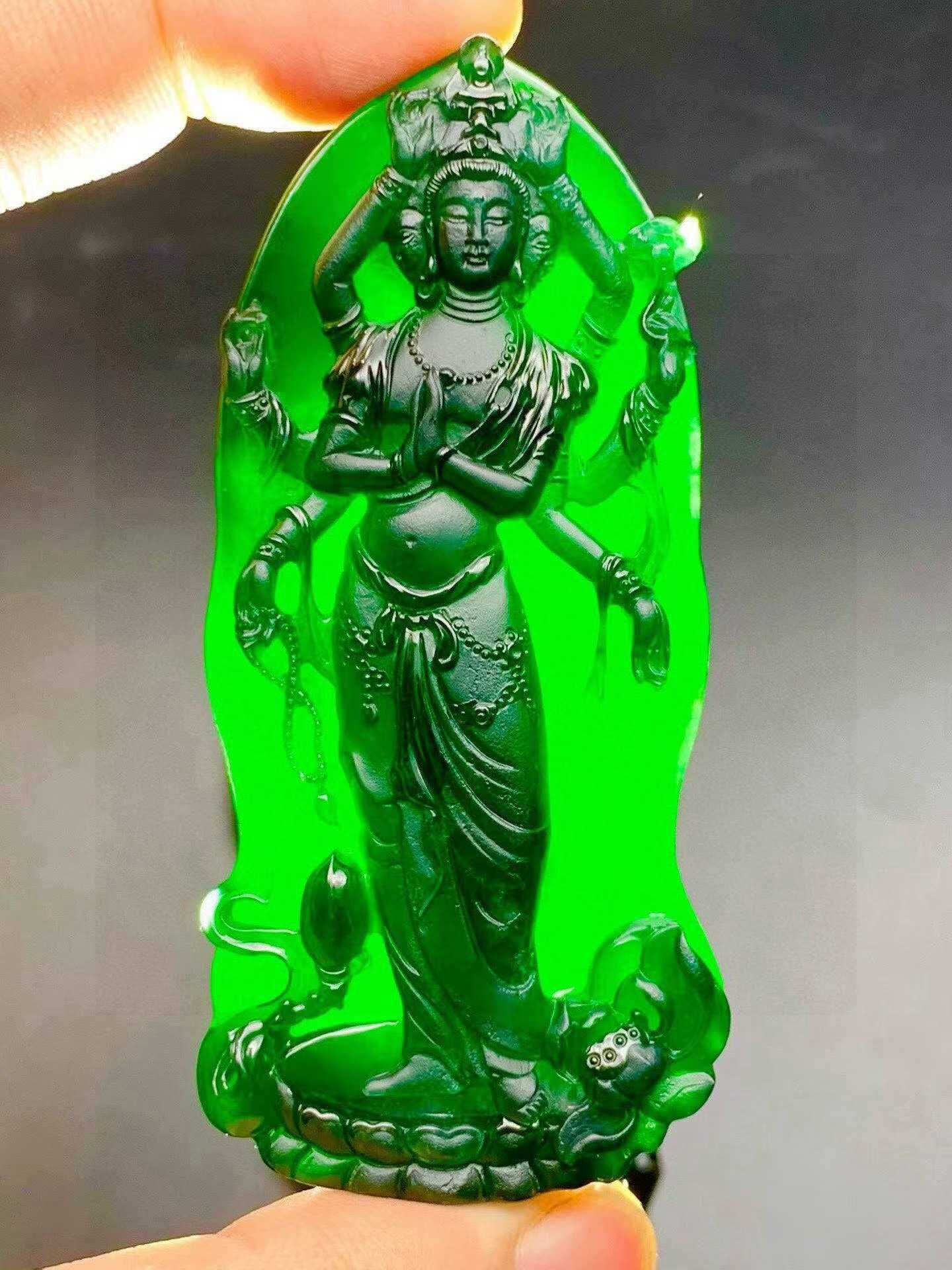 3295953 翡翠墨翠千手觀音