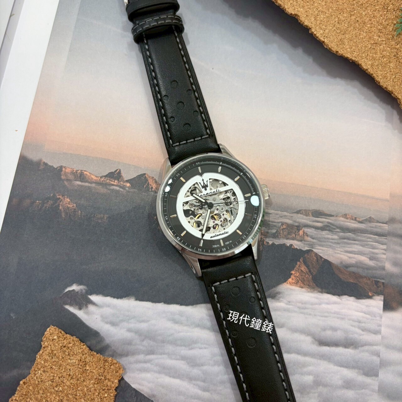 【Maserati 瑪莎拉蒂】知性鏤空機械腕錶 R8821124004 42mm 現代鐘錶