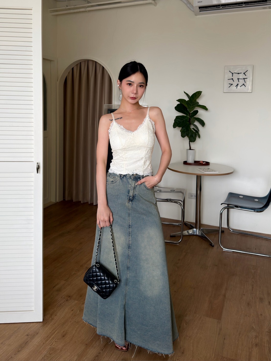 法式冰絲蕾絲細肩BRATOP