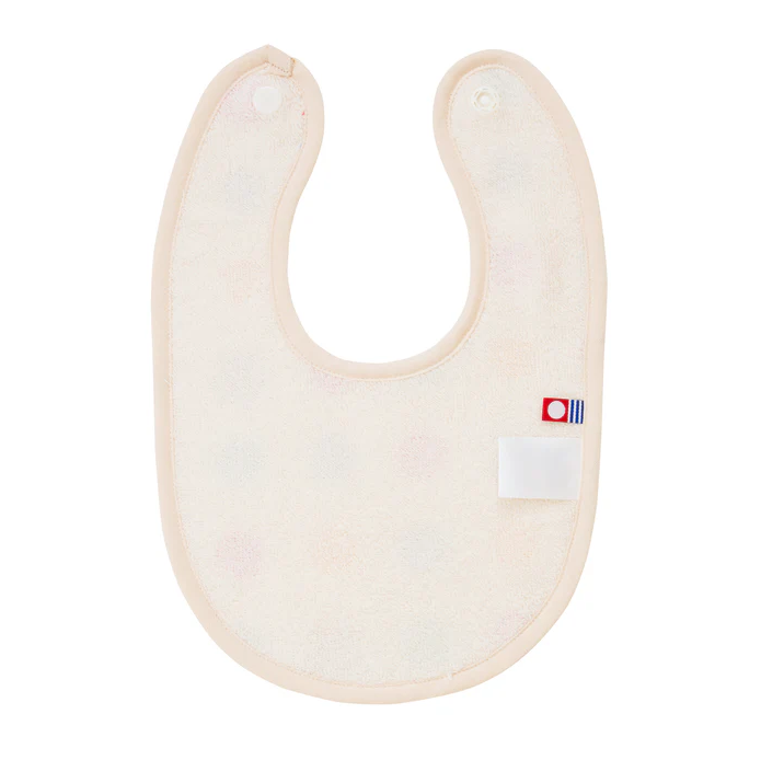 小熊絨面印花圍兜-多色