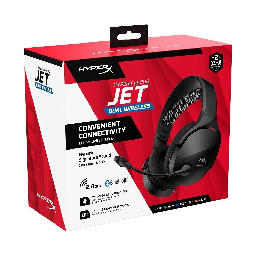 HyperX Cloud Jet Wireless 無線電競耳機 黑色 ( AJ0T1AA)