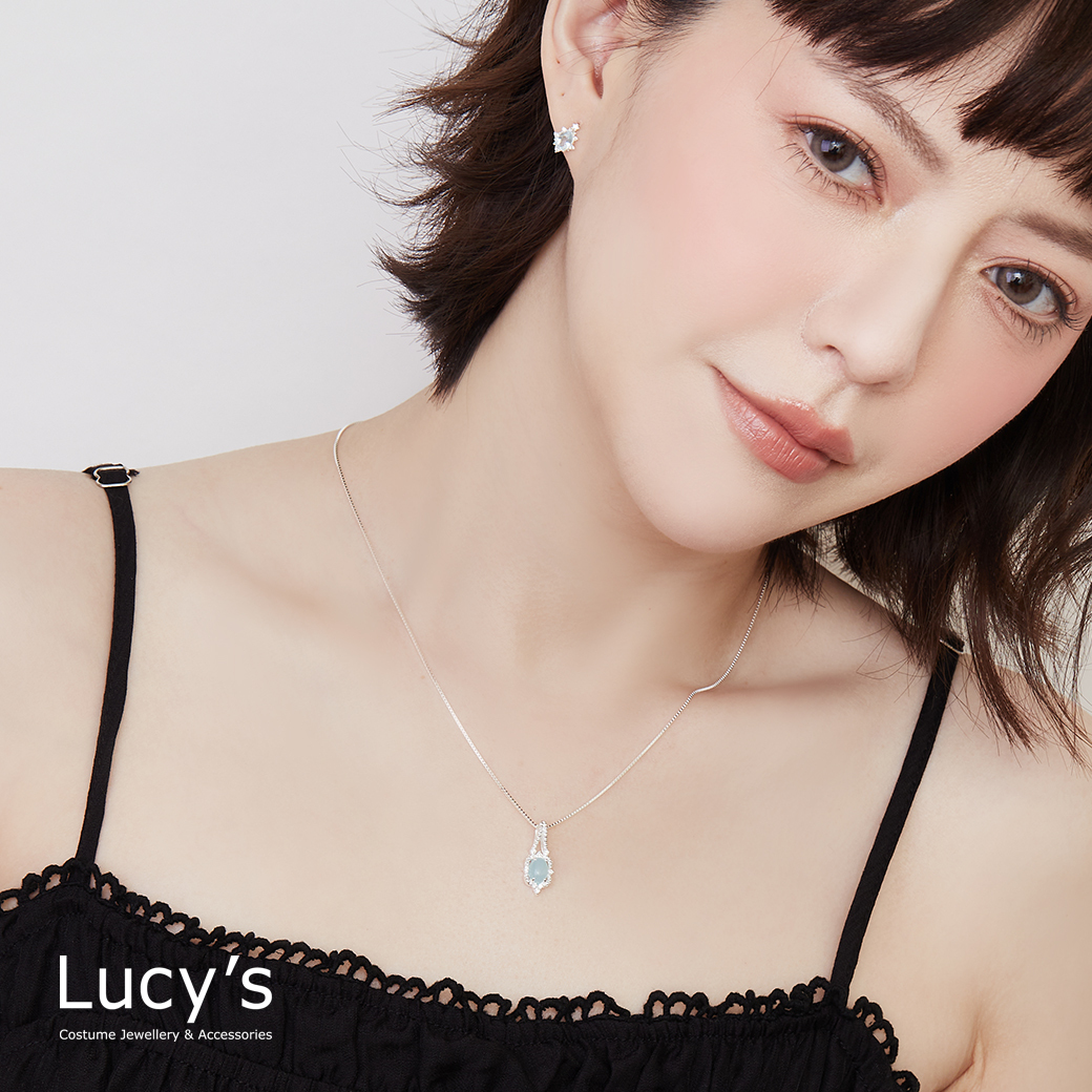 925純銀 鏡畫 項鍊 (四色) (130172/130173/130174/130175)