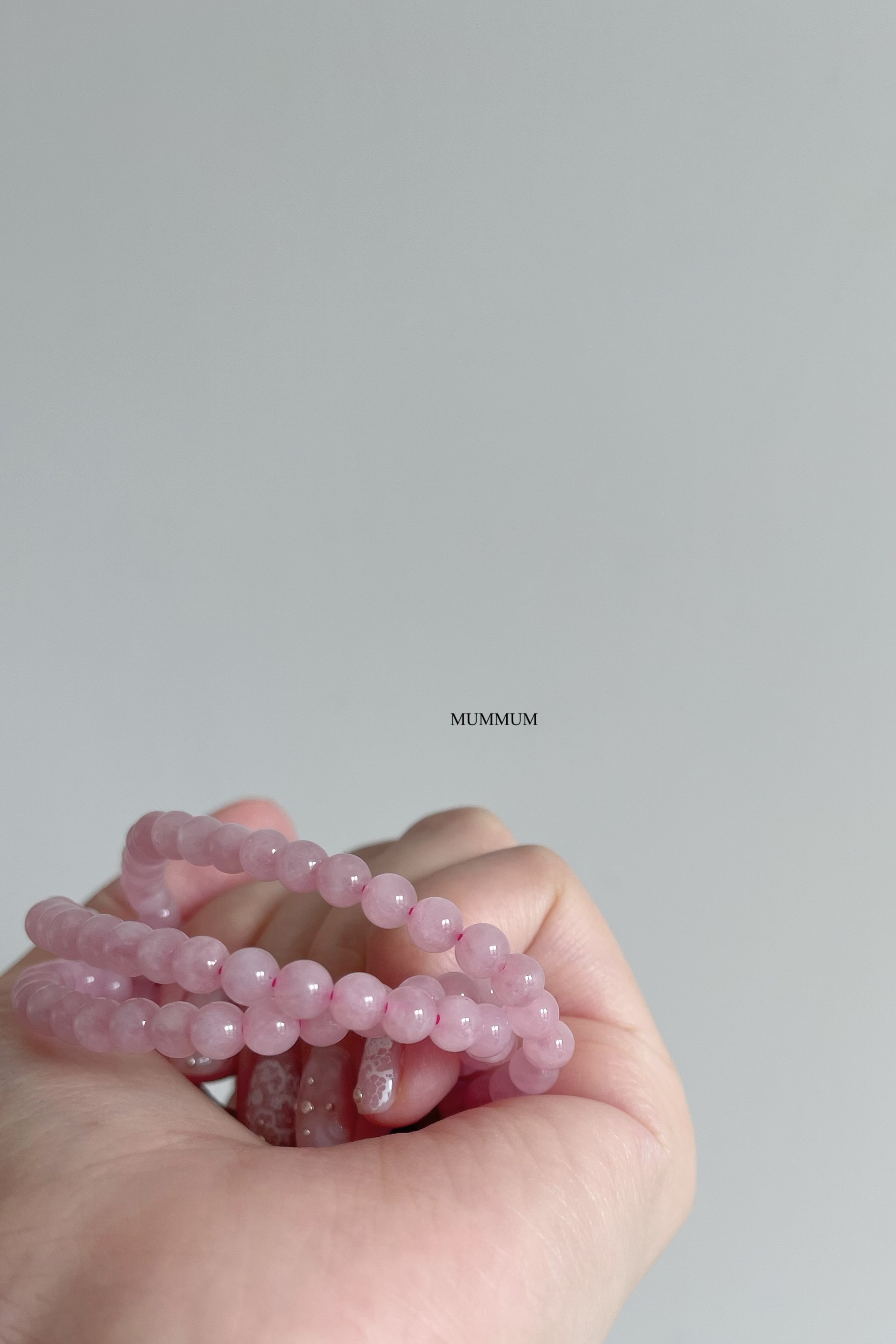 SL13358/粉晶三層手鏈