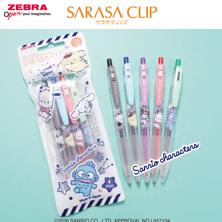 ZEBRA  JJ15-SBG SARASA CLIP 鋼珠筆0.5三麗鷗系列聯名限量版