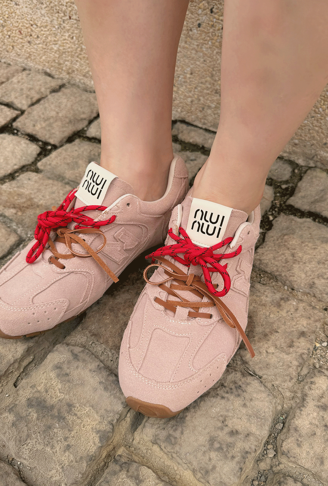 IU25-撞色鞋帶復古麂皮N鞋