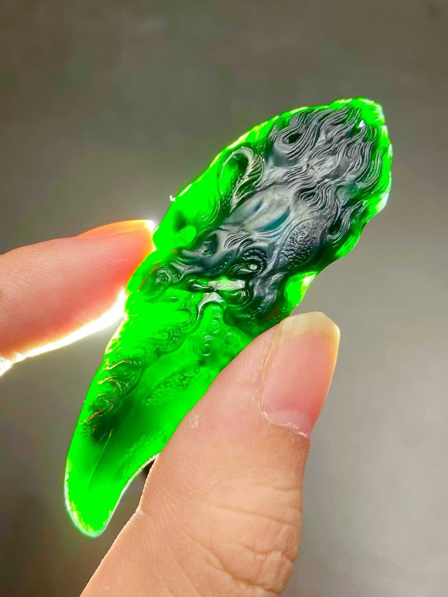 3295956 翡翠墨翠龍牙