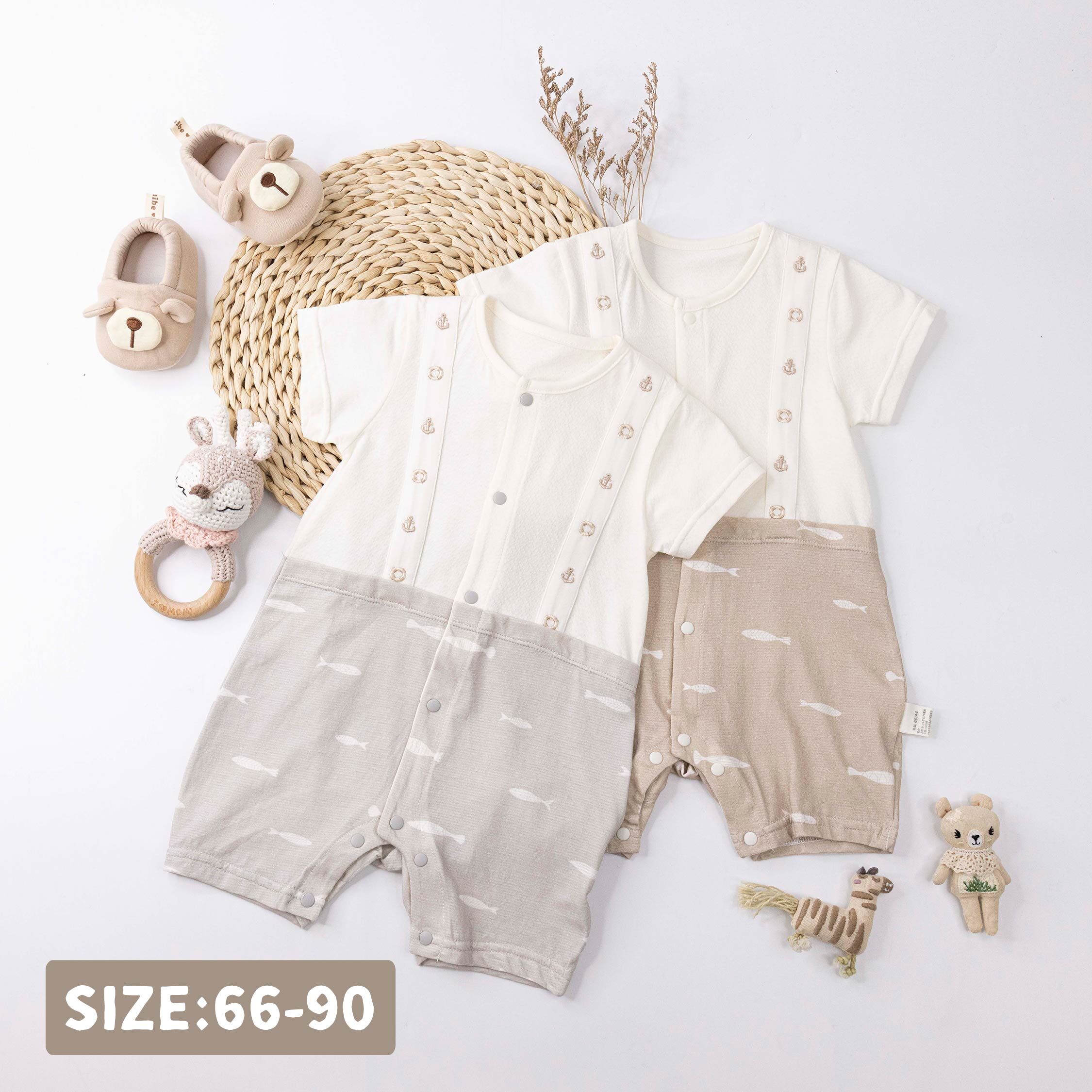 純淨系列 海底可愛魚魚連身衣＊二色 (T6021)