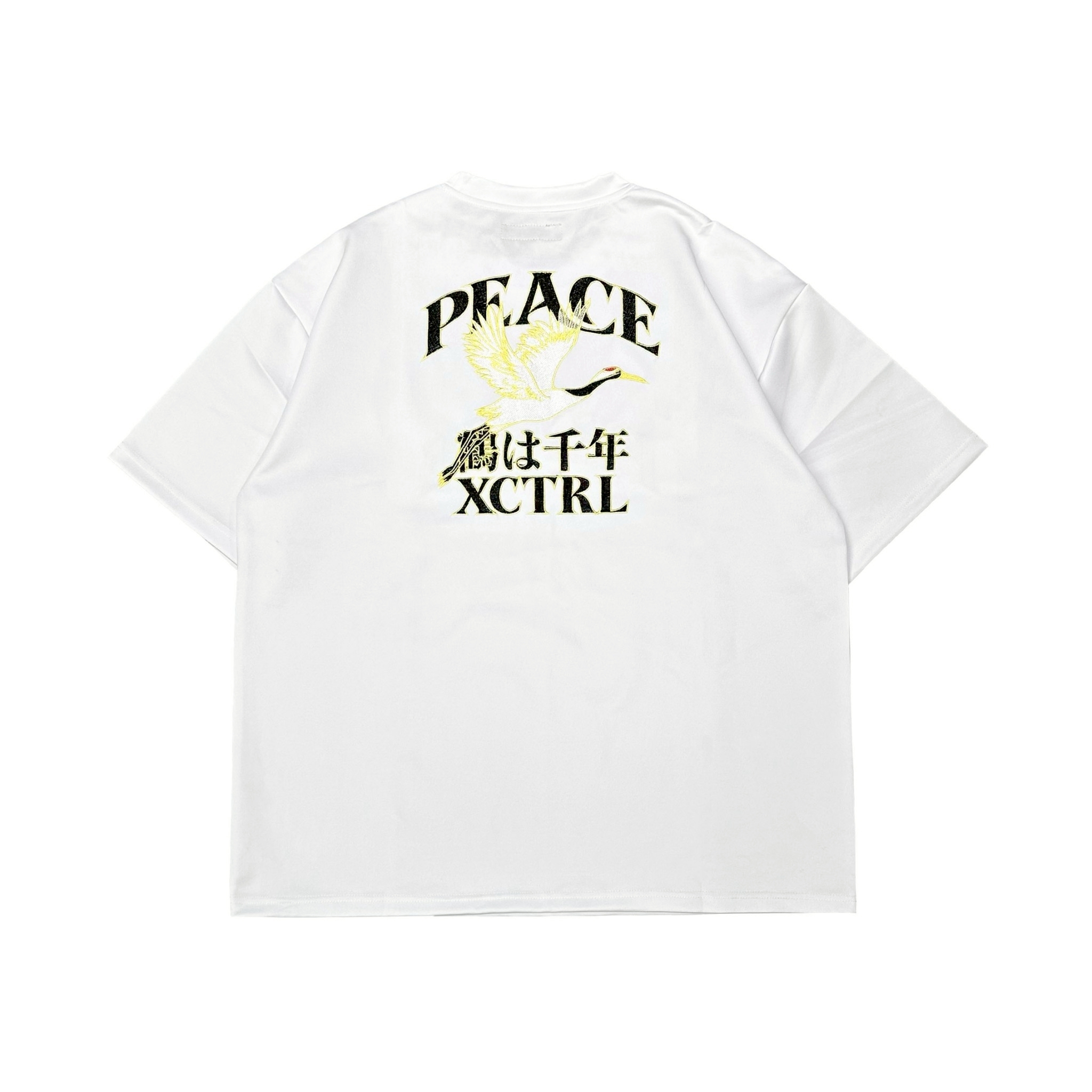 XCTRL 和平鶴寬版短T-白