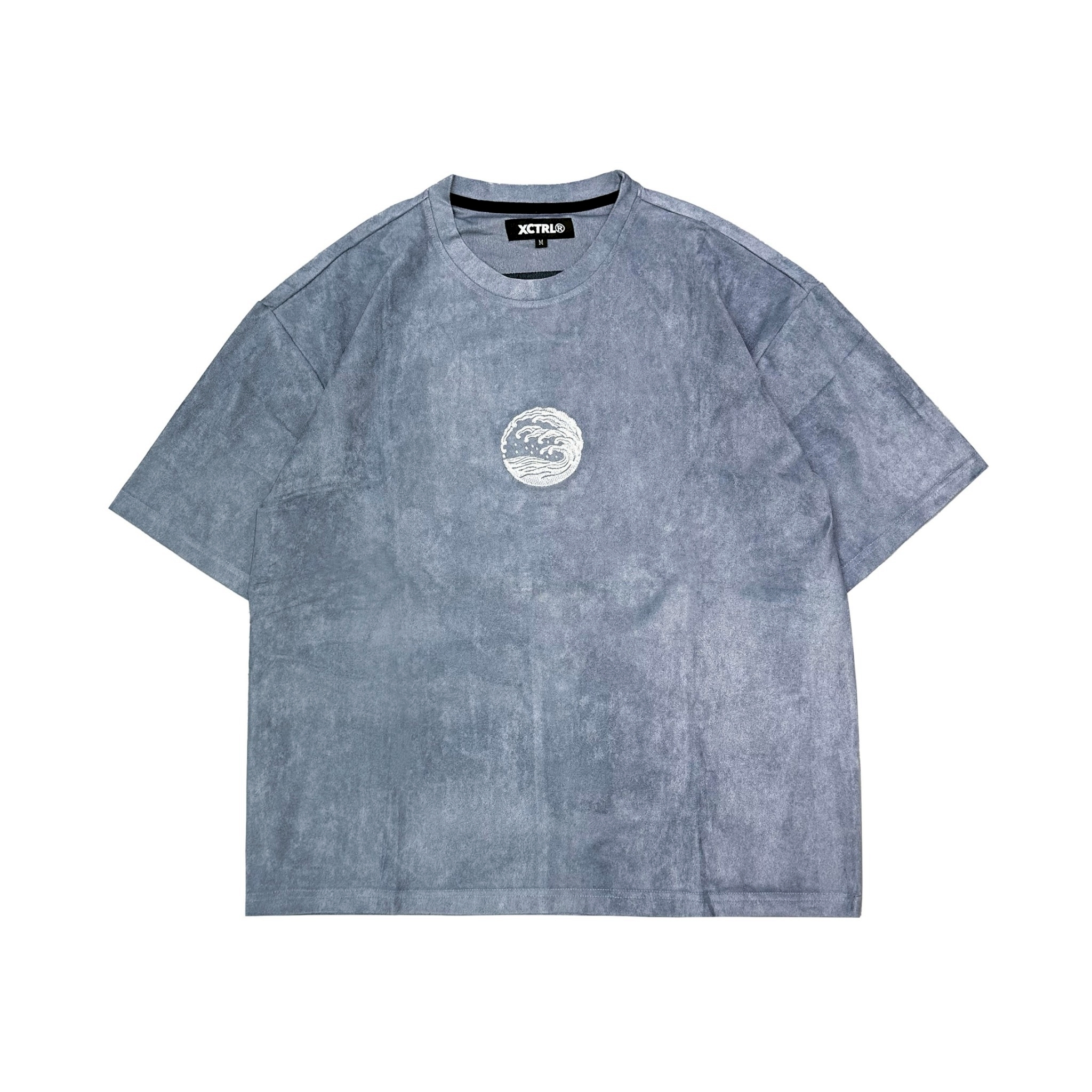 XCTRL 銀龍寬版短T-灰藍