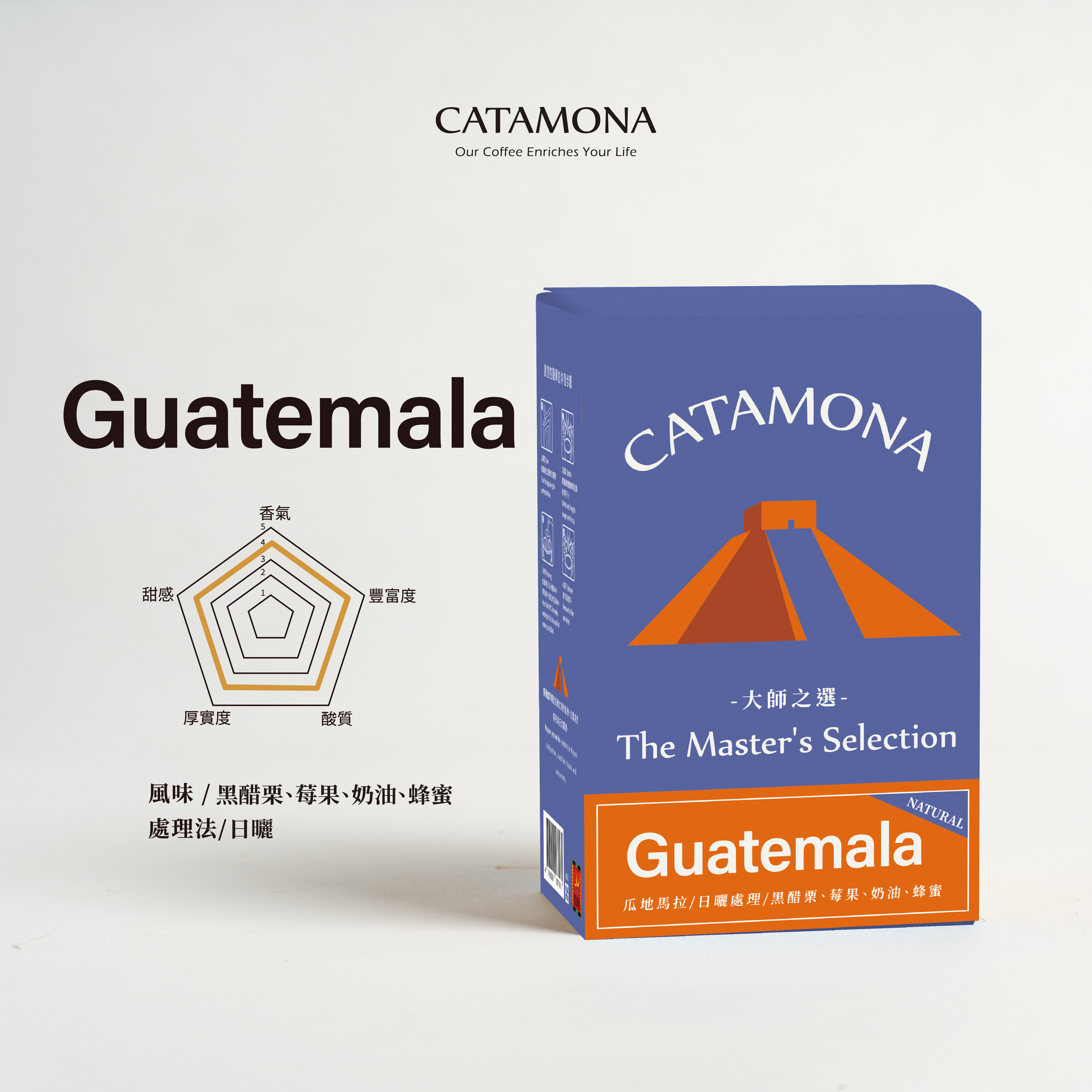 大師之選-瓜地馬拉日曬濾掛式咖啡｜10g*6入