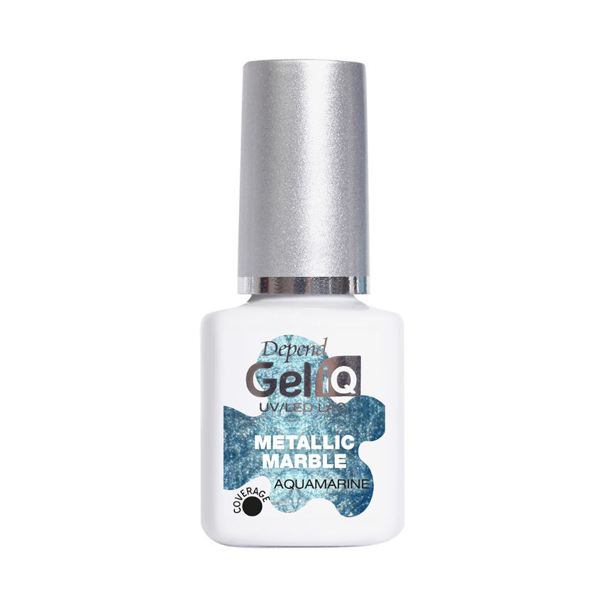 【全新藝術系列】GEL iQ 金屬大理石紋甲油 - 海藍寶石 (#10155)