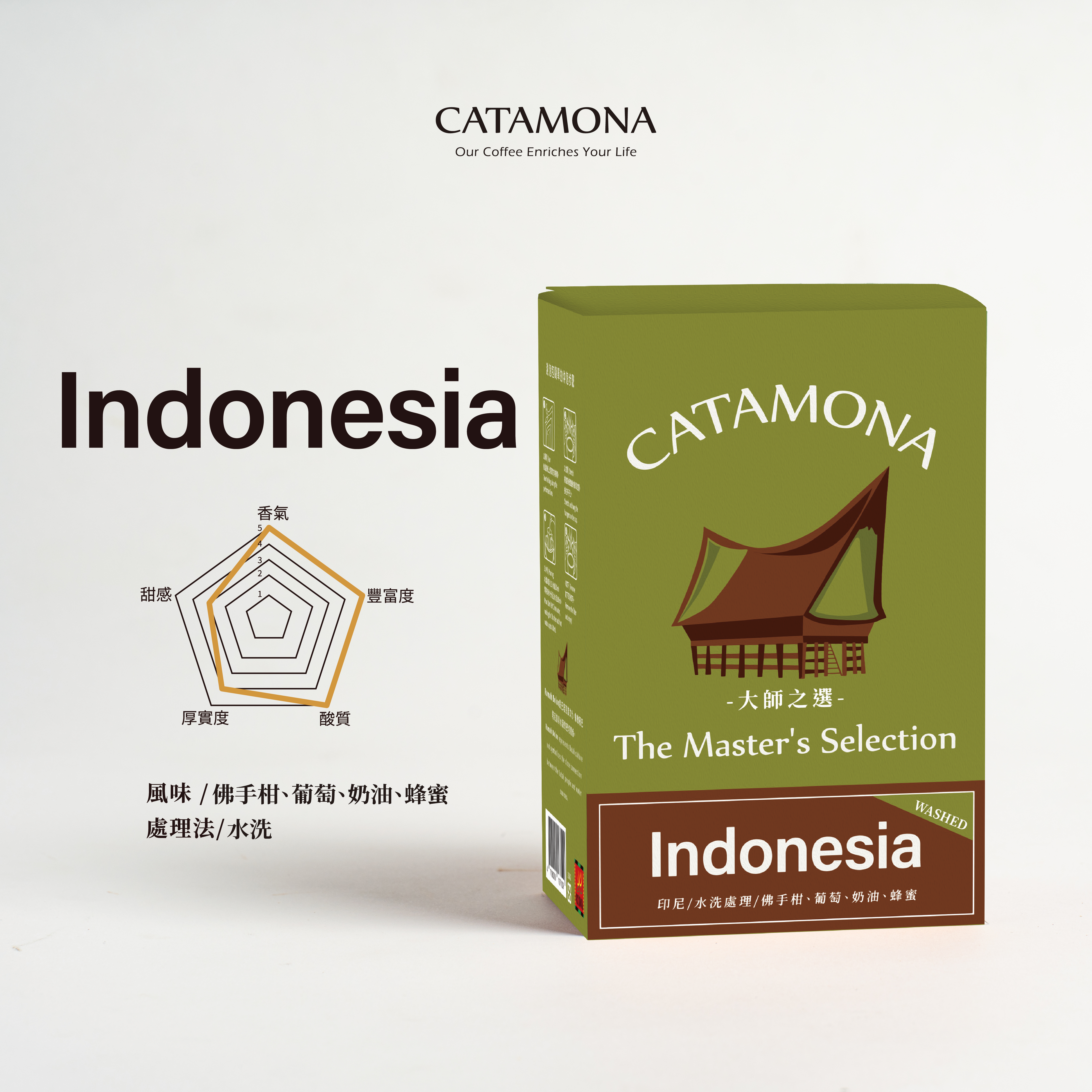 大師之選-印尼水洗濾掛式咖啡｜10g*6入