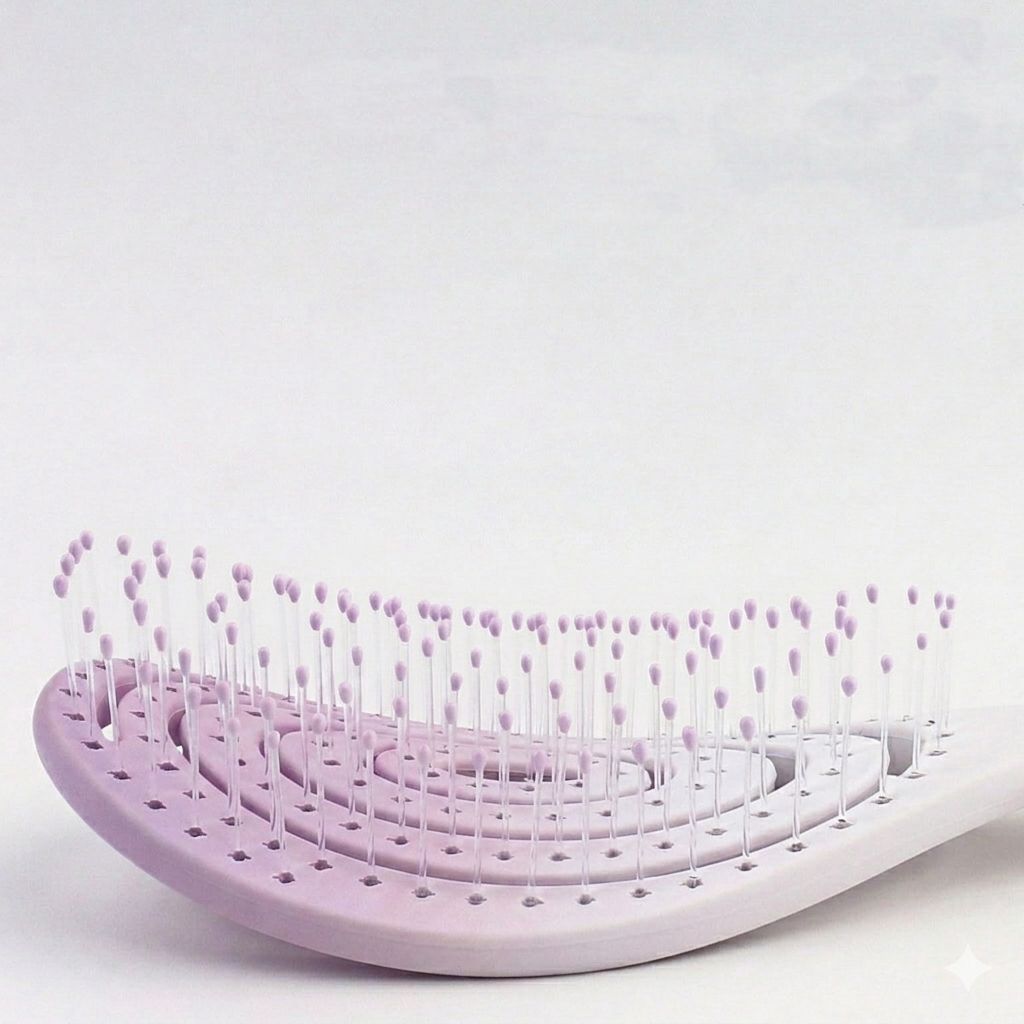 X 漸層色打結梳