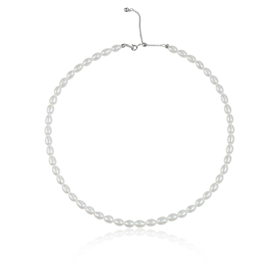 (EC53) 5-6MM米形天然淡水珍珠串鏈(S925) - #珍珠 #2004PE