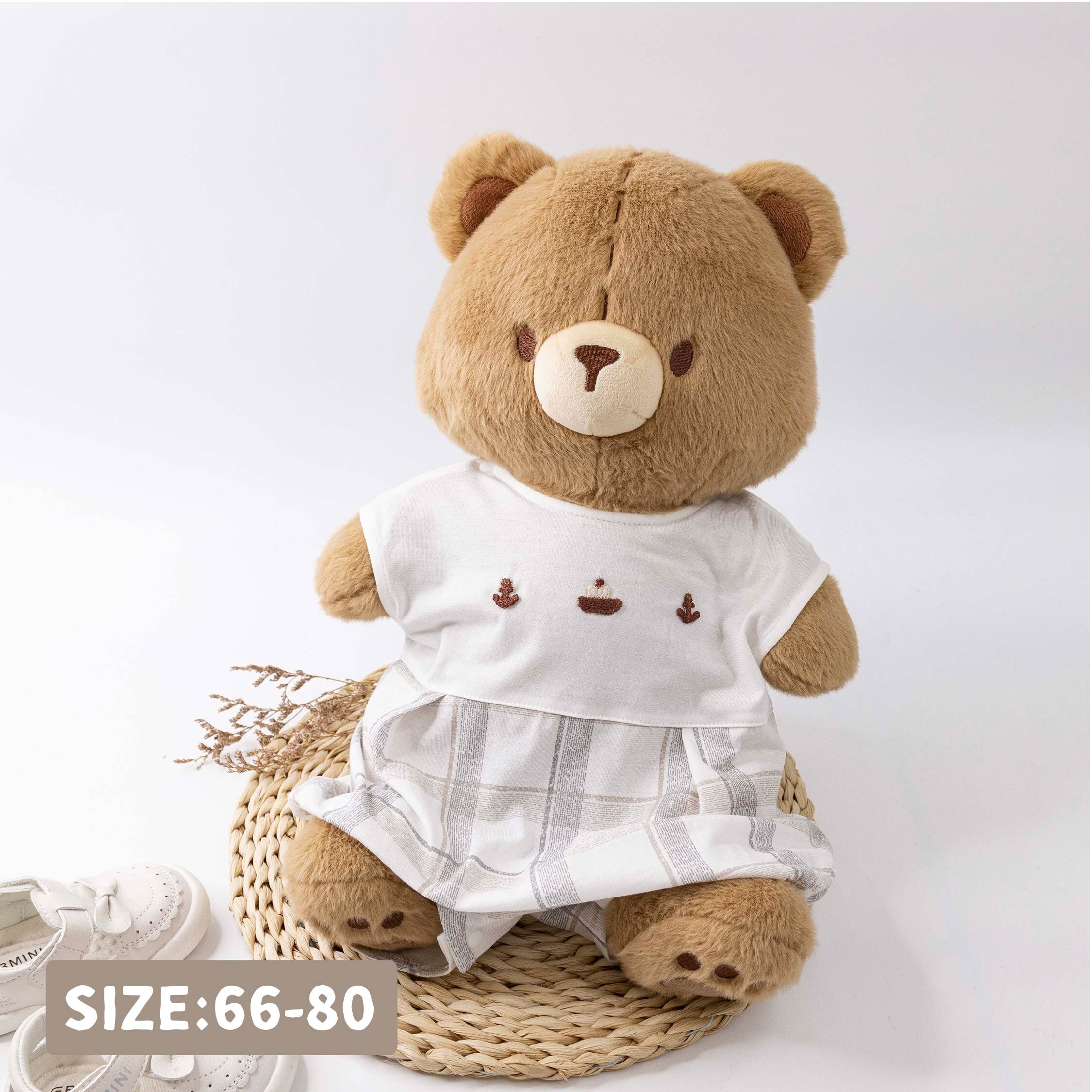 純淨系列 船與船錨格紋無袖包屁衣 (T6002)