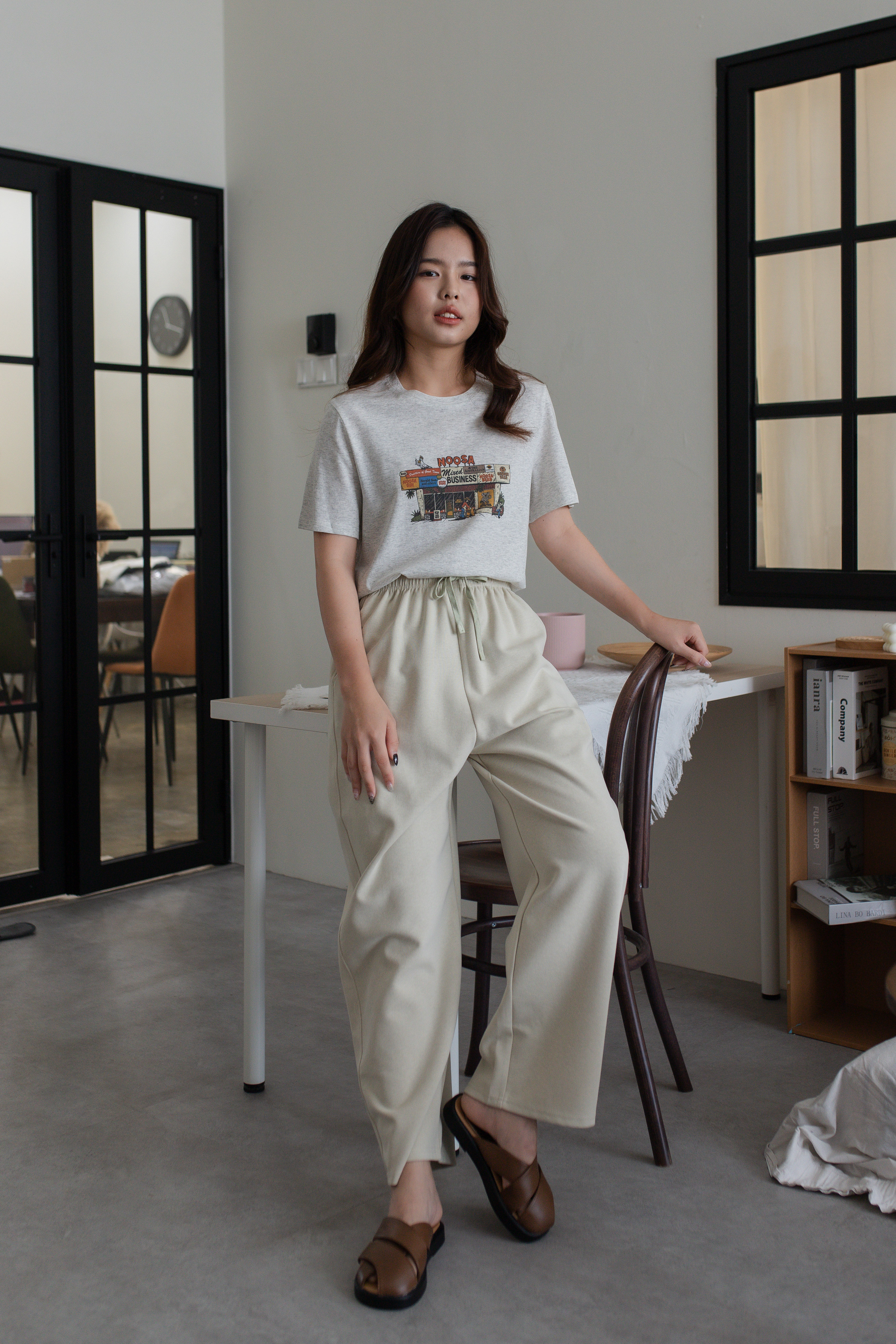 Noosa Relaxed Tee Grey -2689TSGRY