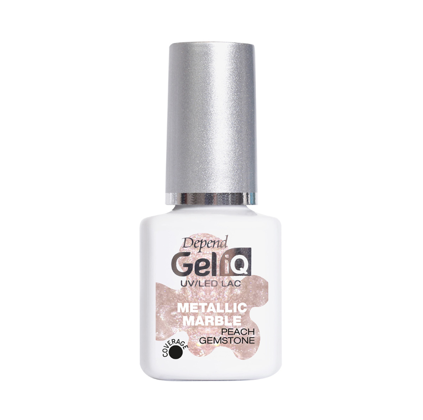 【全新藝術系列】GEL iQ 金屬大理石紋甲油 - 蜜桃粉晶 (#10157)