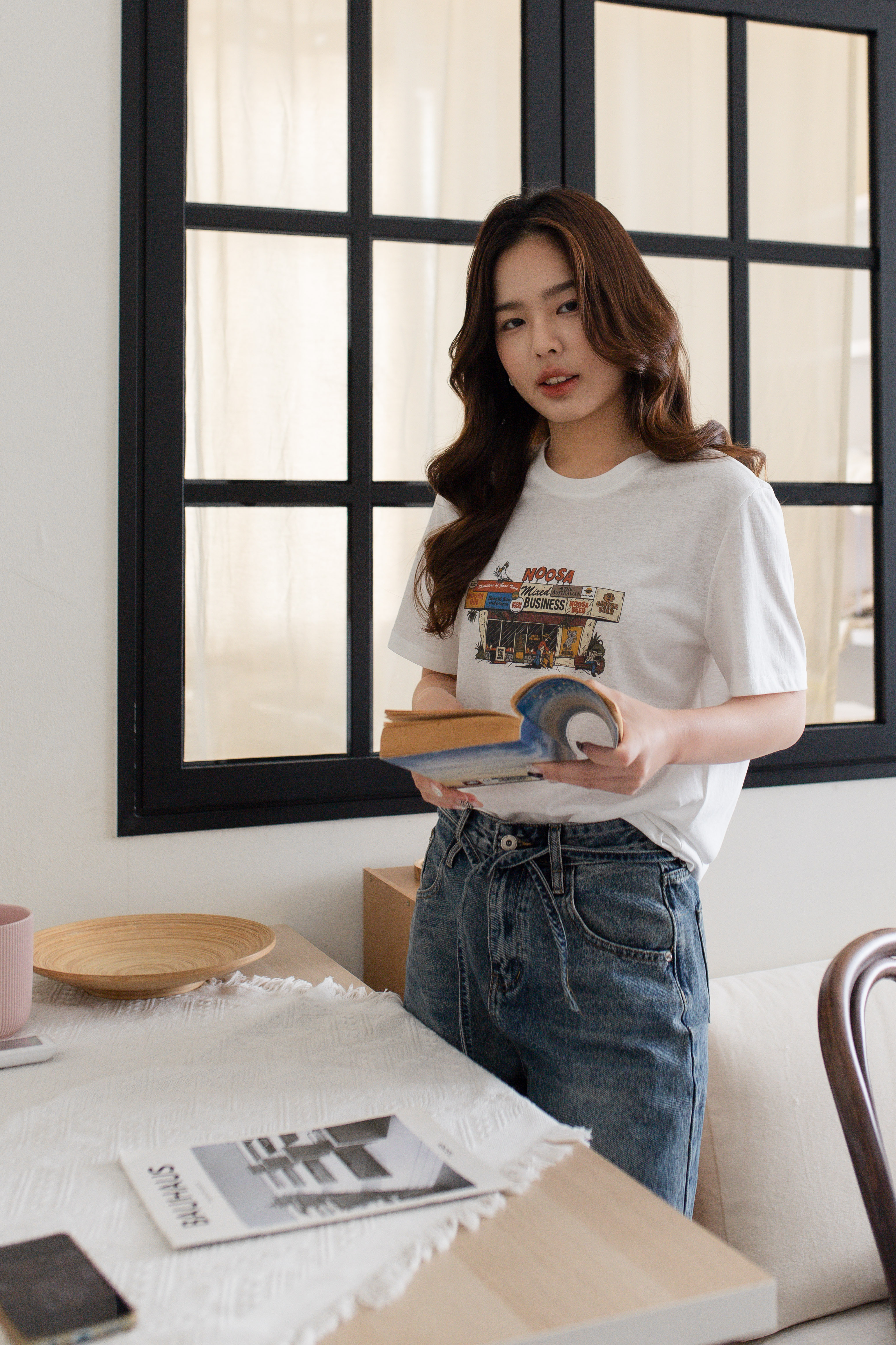 Noosa Relaxed Tee White-2689TSWHI