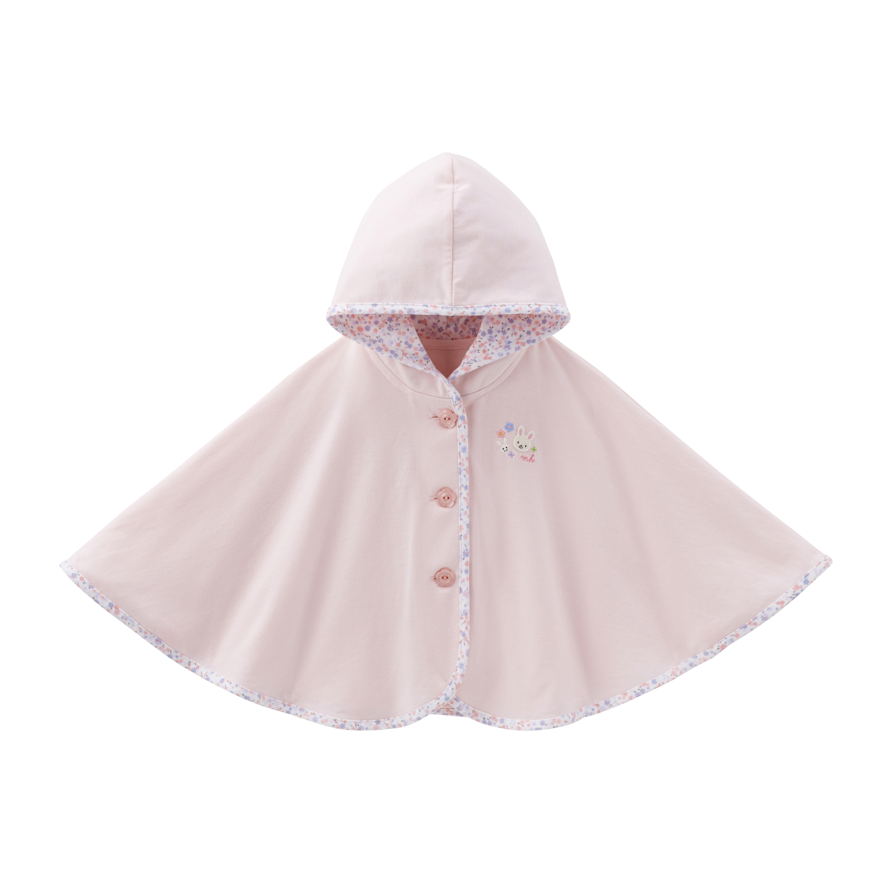 抗UV 普奇熊斗篷-粉紅