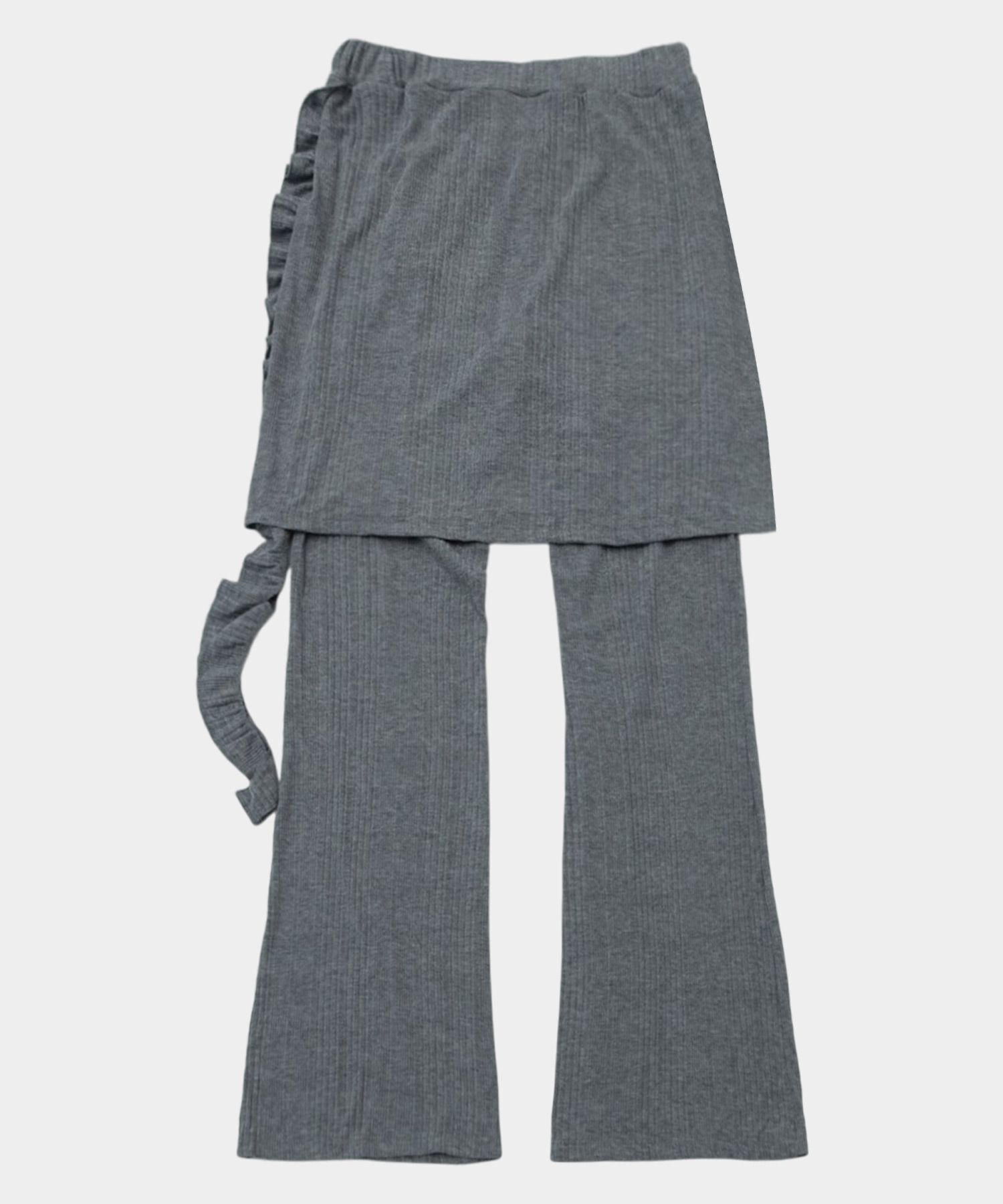 PLACE STUDIO 不對稱荷葉層次迷你裙寬褲套裝 26S7771530-4300