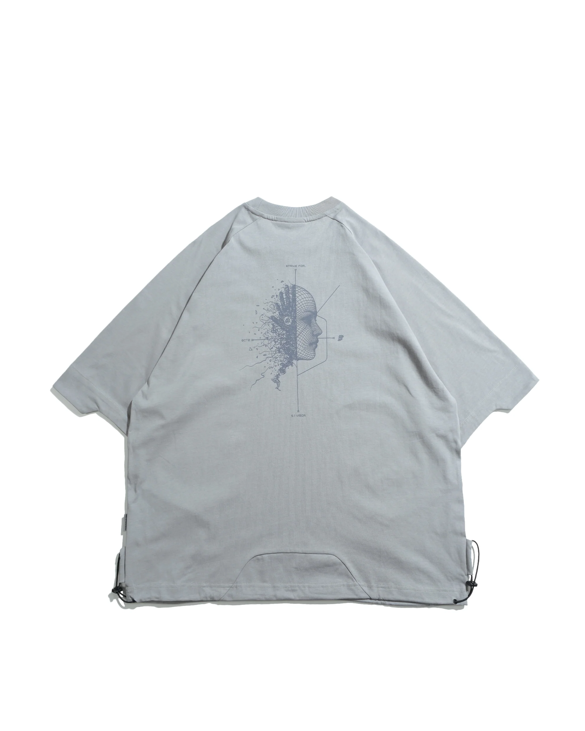 Octo Gambol Visor Print Tee - Light Grey | S26-S1-T2