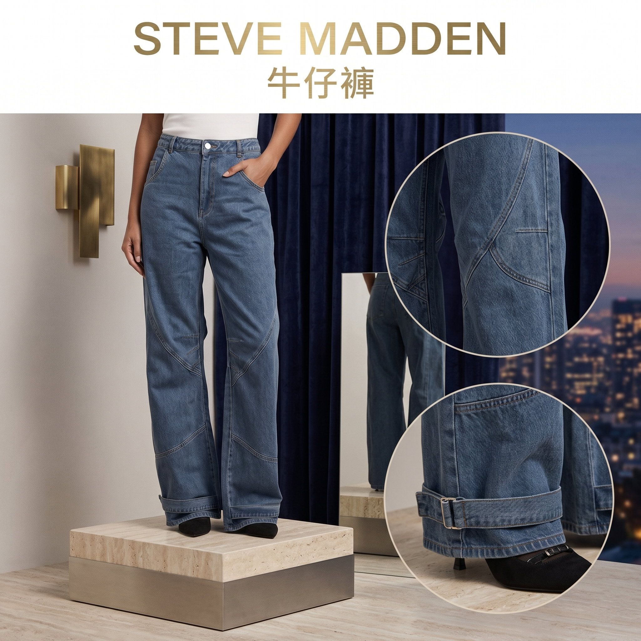 【預購】H041677 STEVE MADDEN  牛仔褲