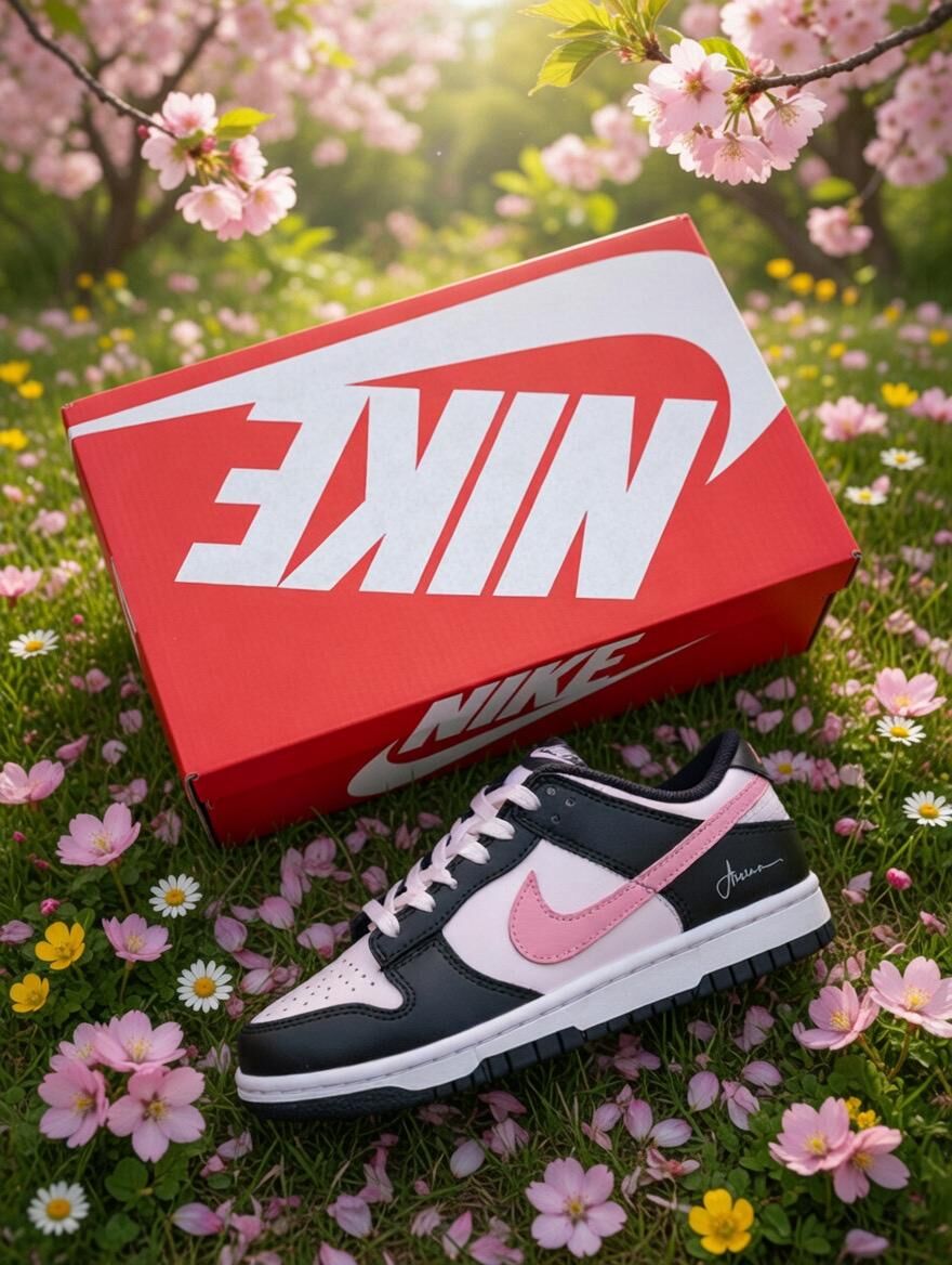 Nike Dunk Low  東京樹梅 黑粉 訂製款板鞋