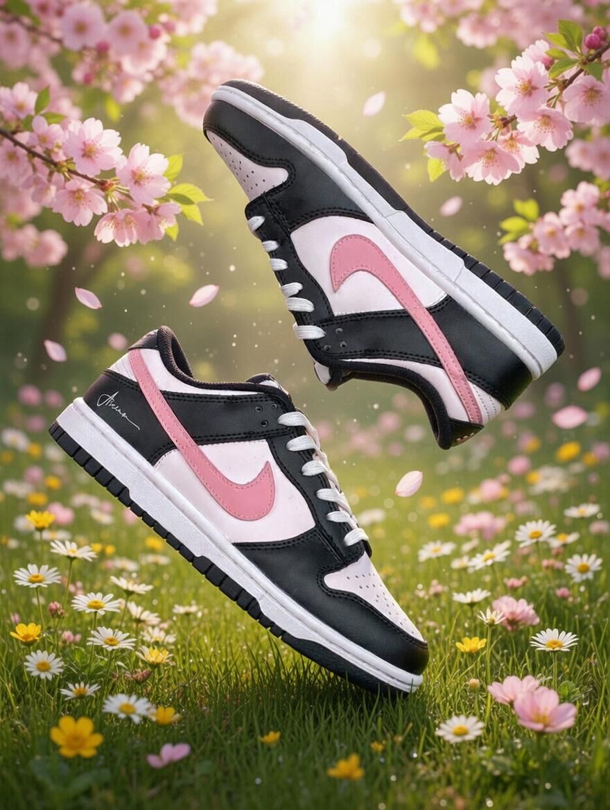 Nike Dunk Low  東京樹梅 黑粉 訂製款板鞋