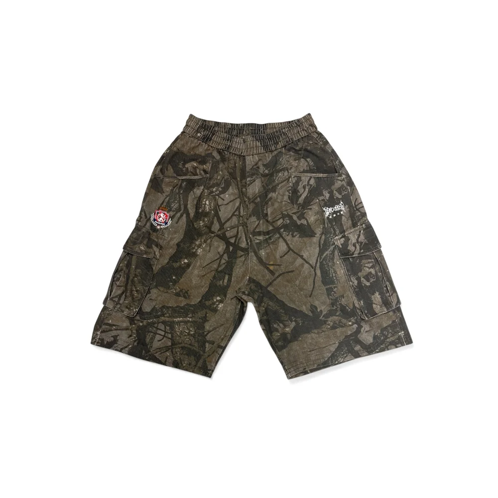 2nd Closet "Soccer" Logo Forrest Vargo Shorts - OLIVE | PT07