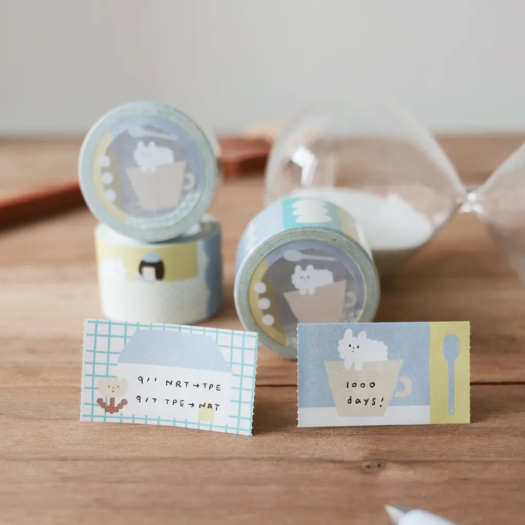 右手超人｜小憩 可撕便條紙膠帶