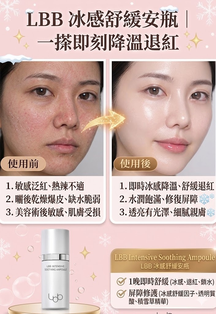 【直播】LBB LX041603 冰感舒緩安瓶 60ML