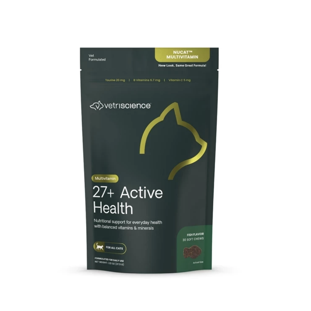 VetriScience -27 + Active Health  30 Bite-Sizes Chews (Fro Cats)