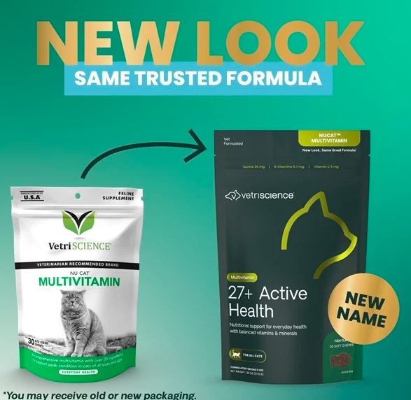 VetriScience -27 + Active Health  30 Bite-Sizes Chews (Fro Cats)