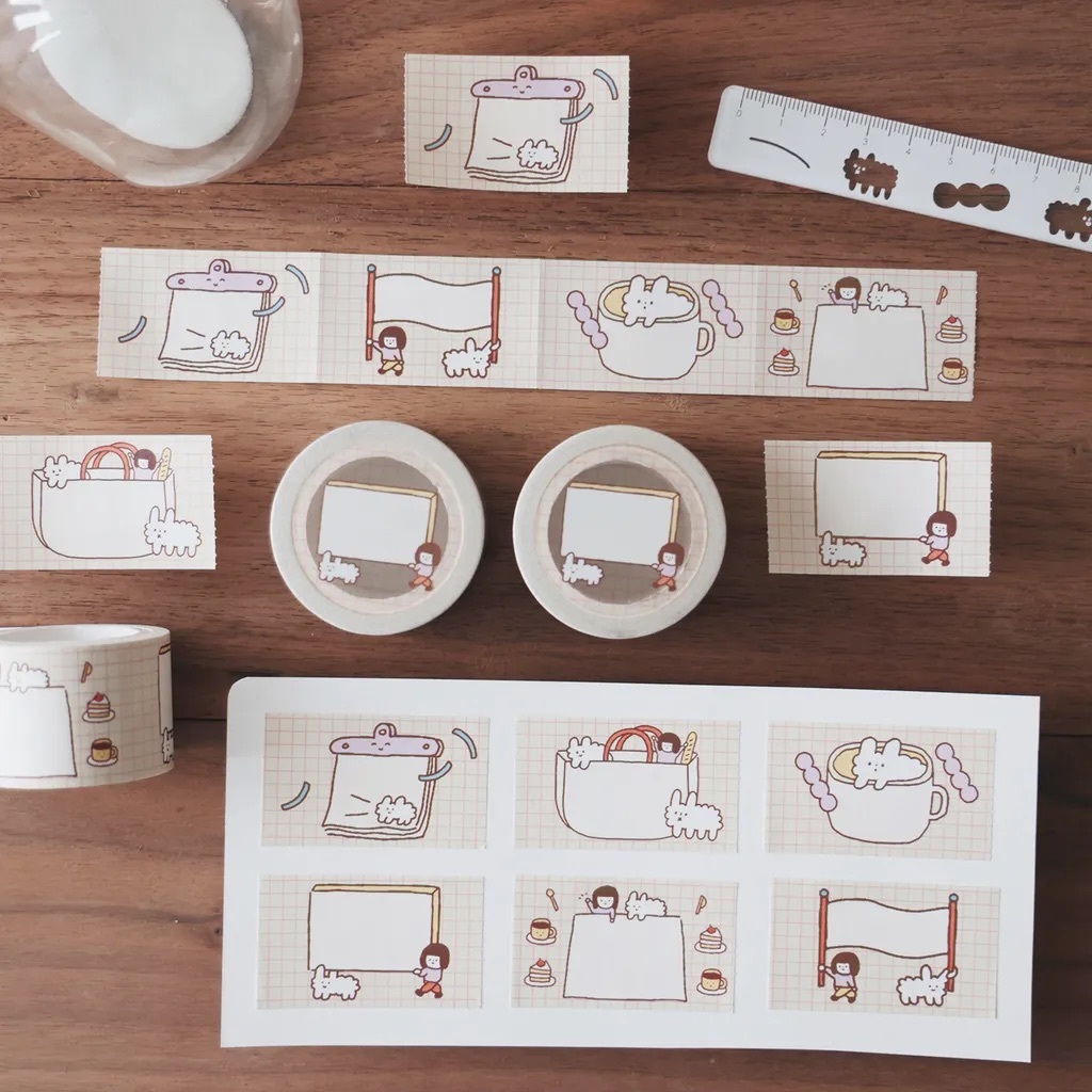 右手超人｜日常片刻 可撕便條紙膠帶