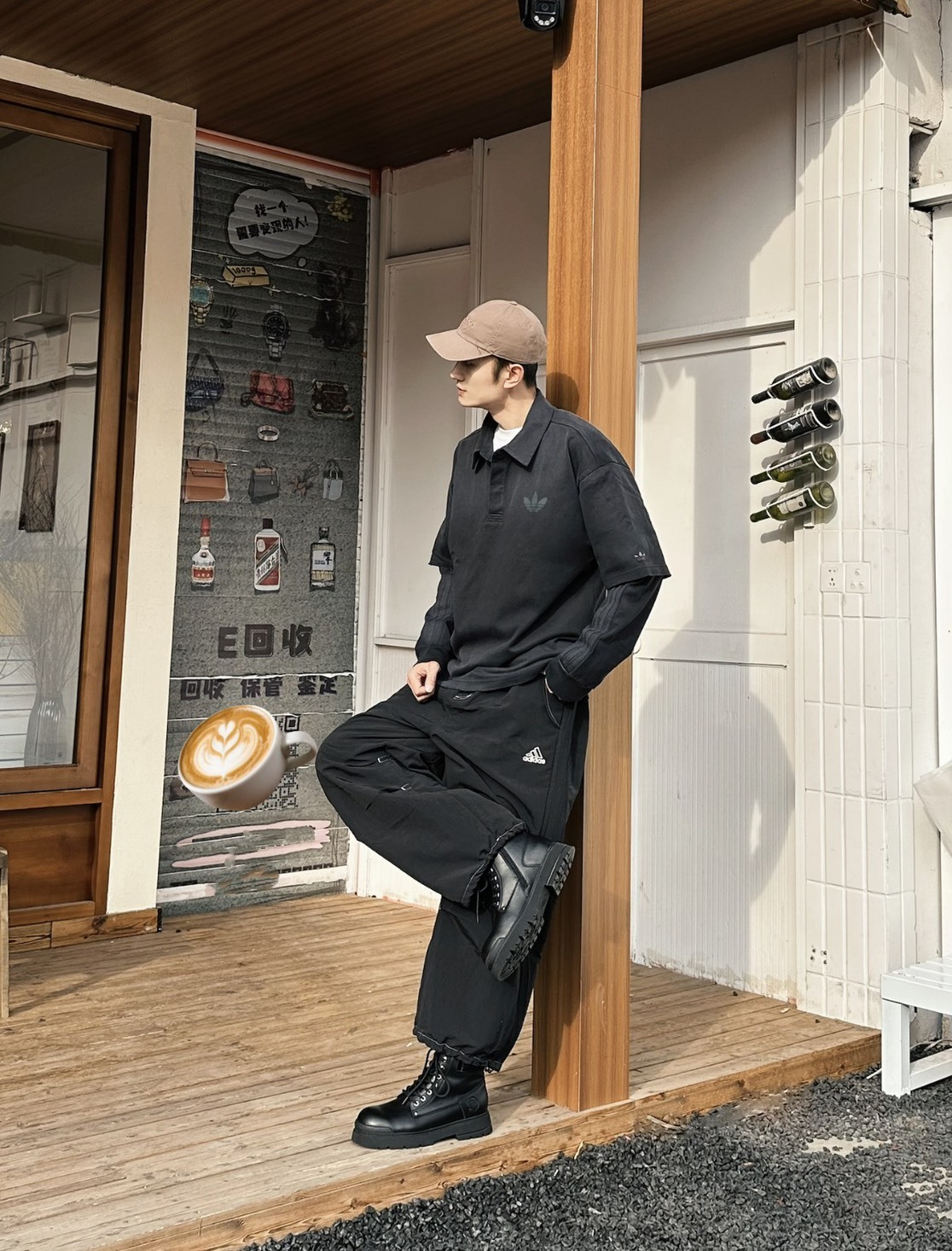 【PRE-ORDER】adidas Originals 2-IN-1 LS Polo Shirt / Blokecore Style / KR5063