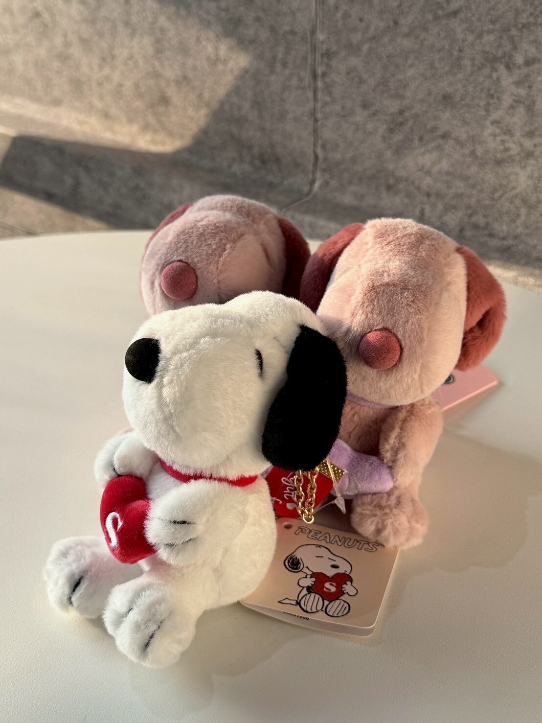 史努比 Snoopy 限定款配色 愛心毛絨吊飾 娃娃