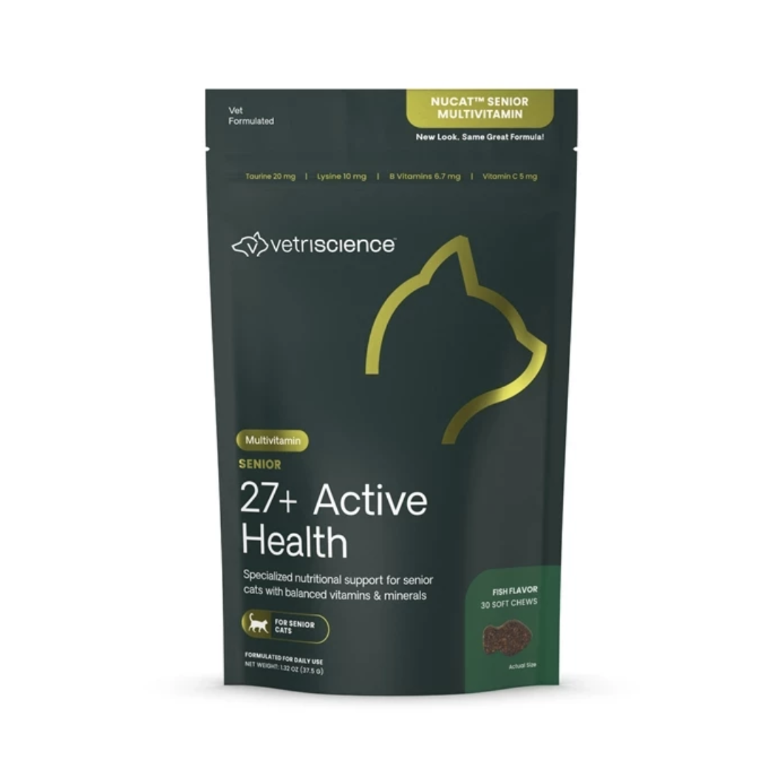 VetriScience -  Senior 27 + Active Health  30 Bite-Sizes Chews (For Cats)