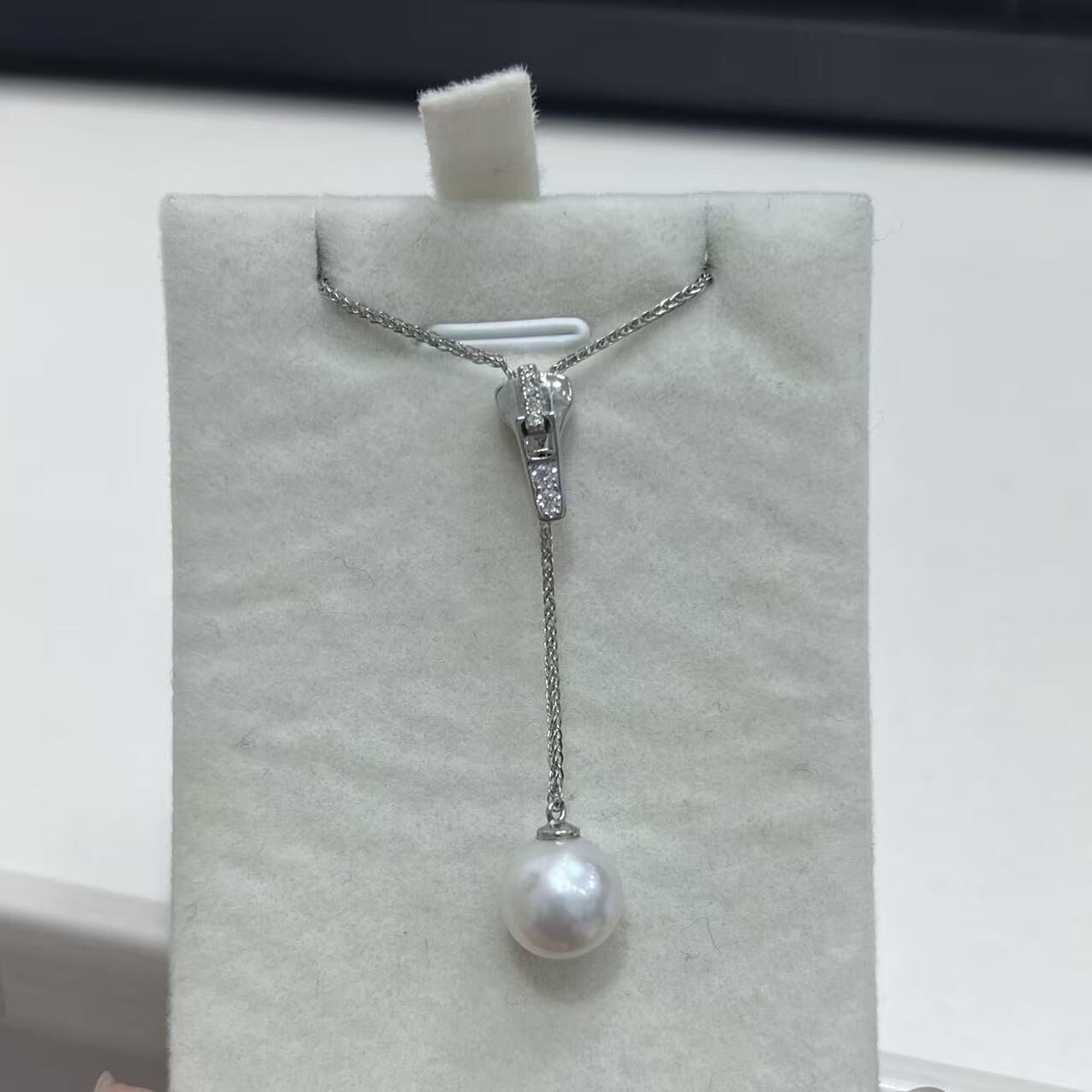 (YA06) 8-9MM天然淡水珍珠吊墜 (送S925銀鏈)- #珍珠 #2104PE