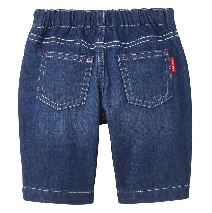 MIKI HOUSE LOGO八分褲-靛藍色