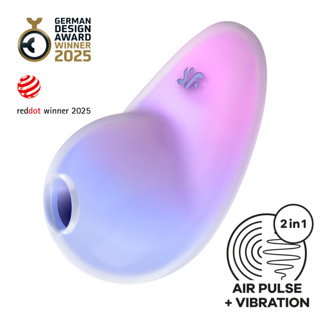 Satisfyer - Pixie Dust 空氣脈衝吸啜與震動陰蒂刺激器 紫粉色