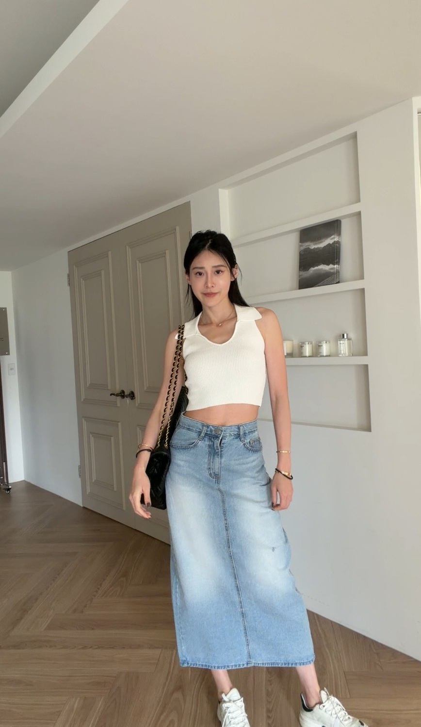 ｜韓國｜經典簡約牛仔裙