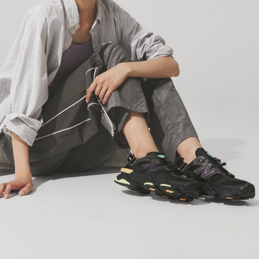 NEW BALANCE GRAY 9060 拼接黑 運動 涼鞋 中性鞋款 U9060915