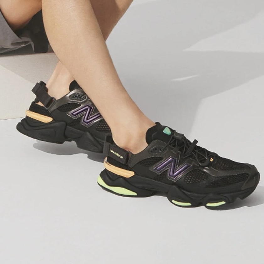 NEW BALANCE GRAY 9060 拼接黑 運動 涼鞋 中性鞋款 U9060915