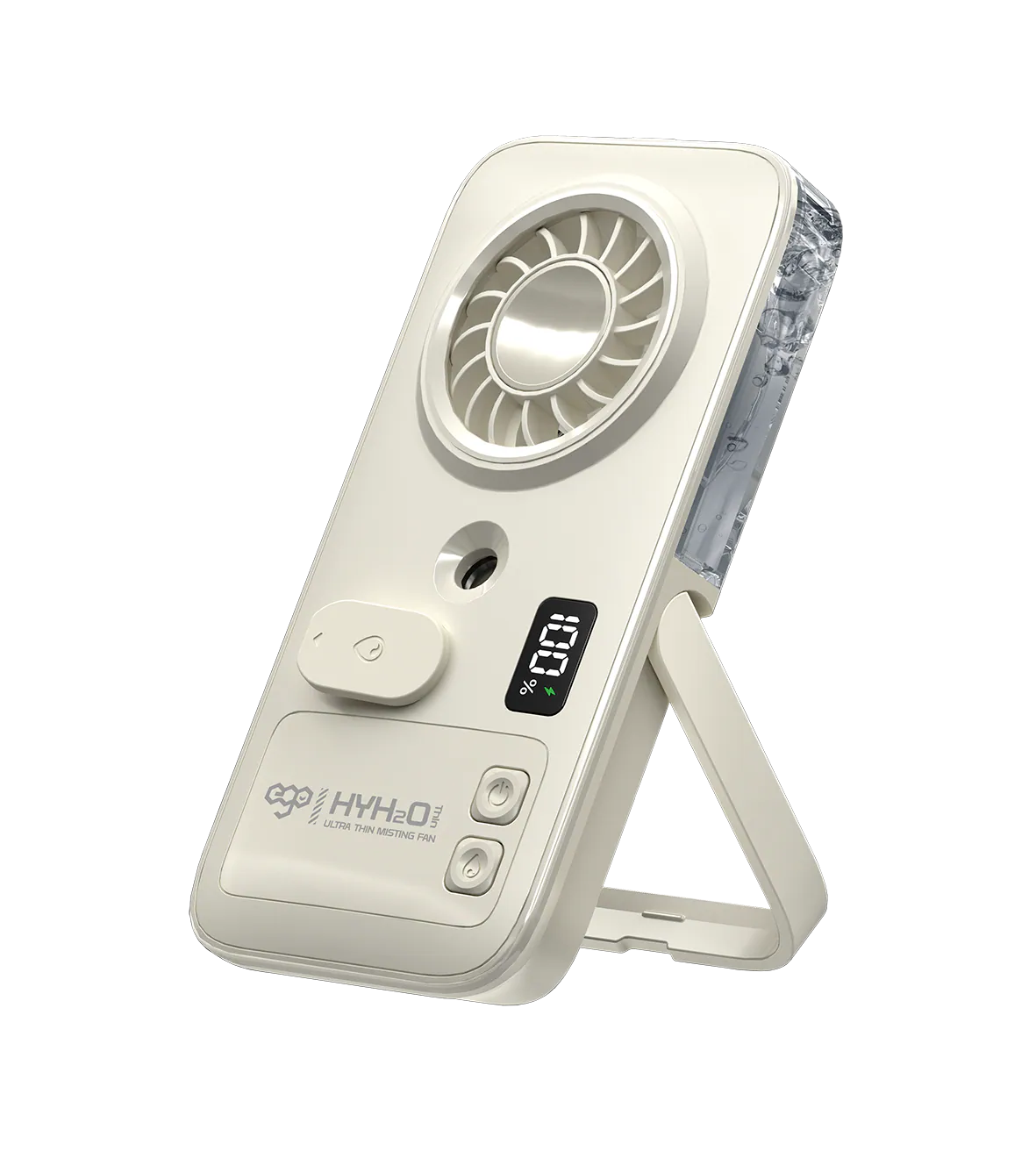 EGO HyH2O Thin 噴霧水冷風扇｜真水冷降溫・超薄設計・7 小時長氣