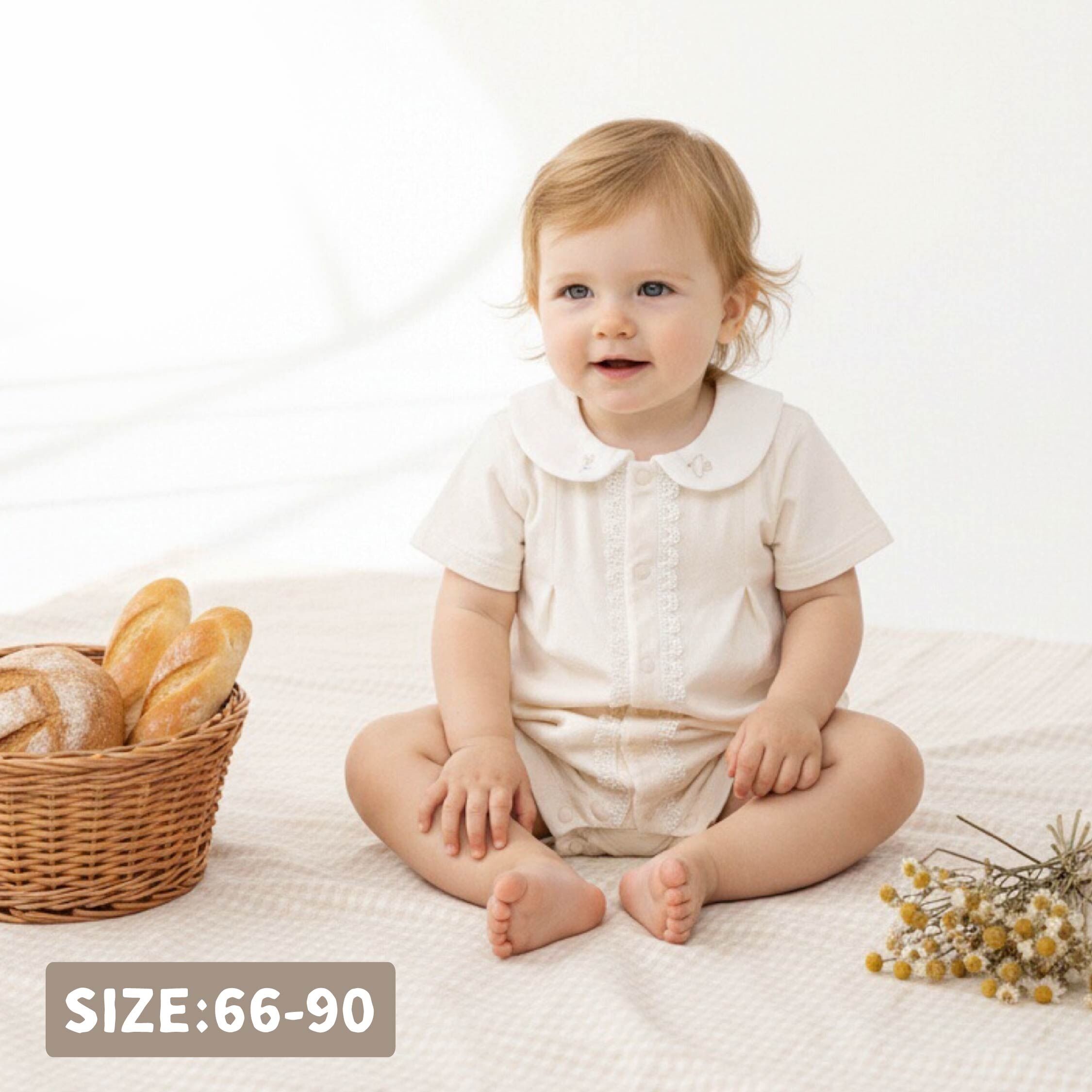 純淨系列 清新花朵與小鳥連身衣 (T6009)