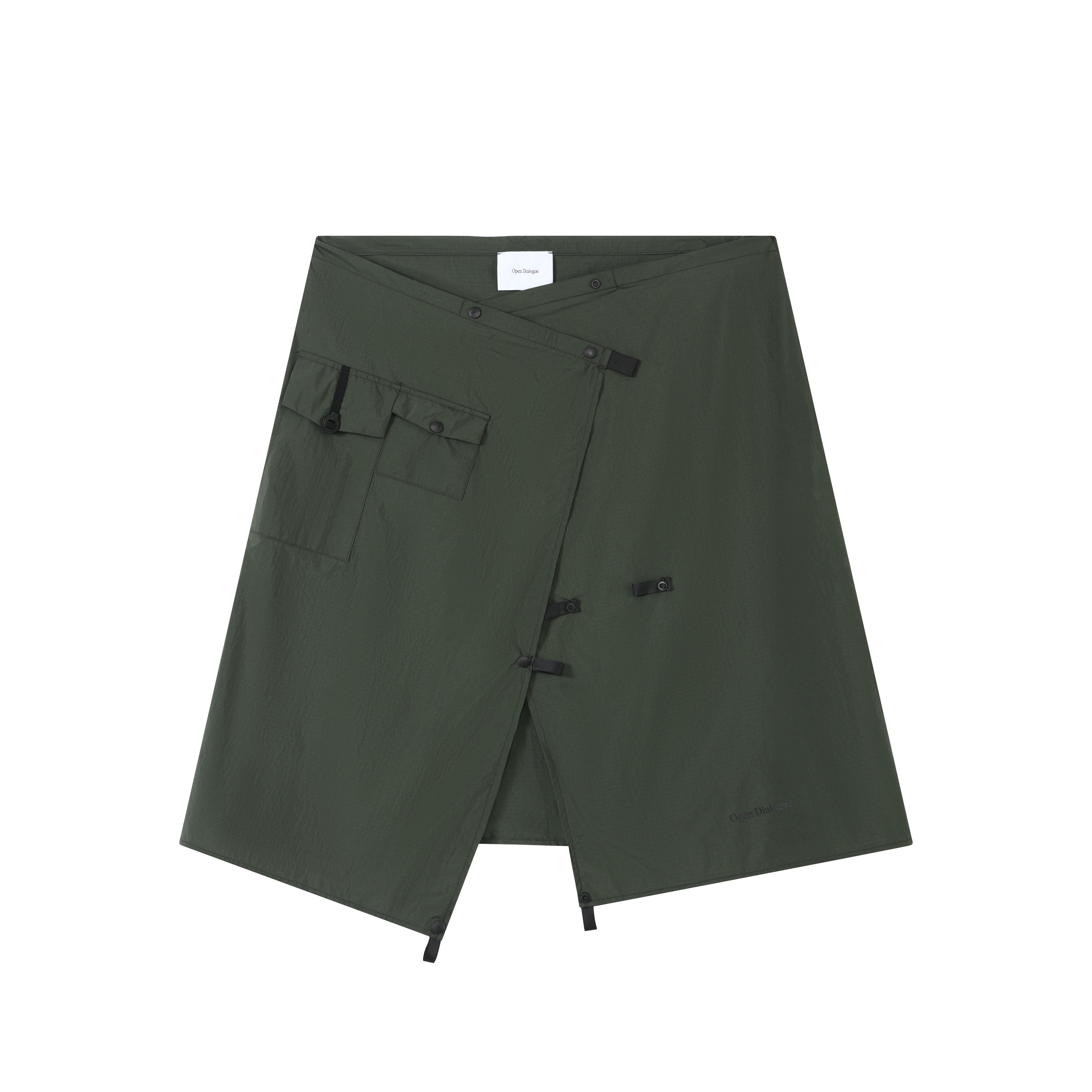 ODE CARGO WRAP SKIRT - GREEN