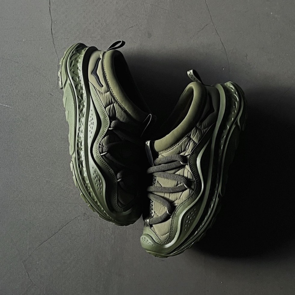 HOKA ONE ONE ORA PRIMO 墨綠 復古 懶人鞋 拖鞋 舒適 烏龍麵 毛毛蟲鞋 1141570-FFR