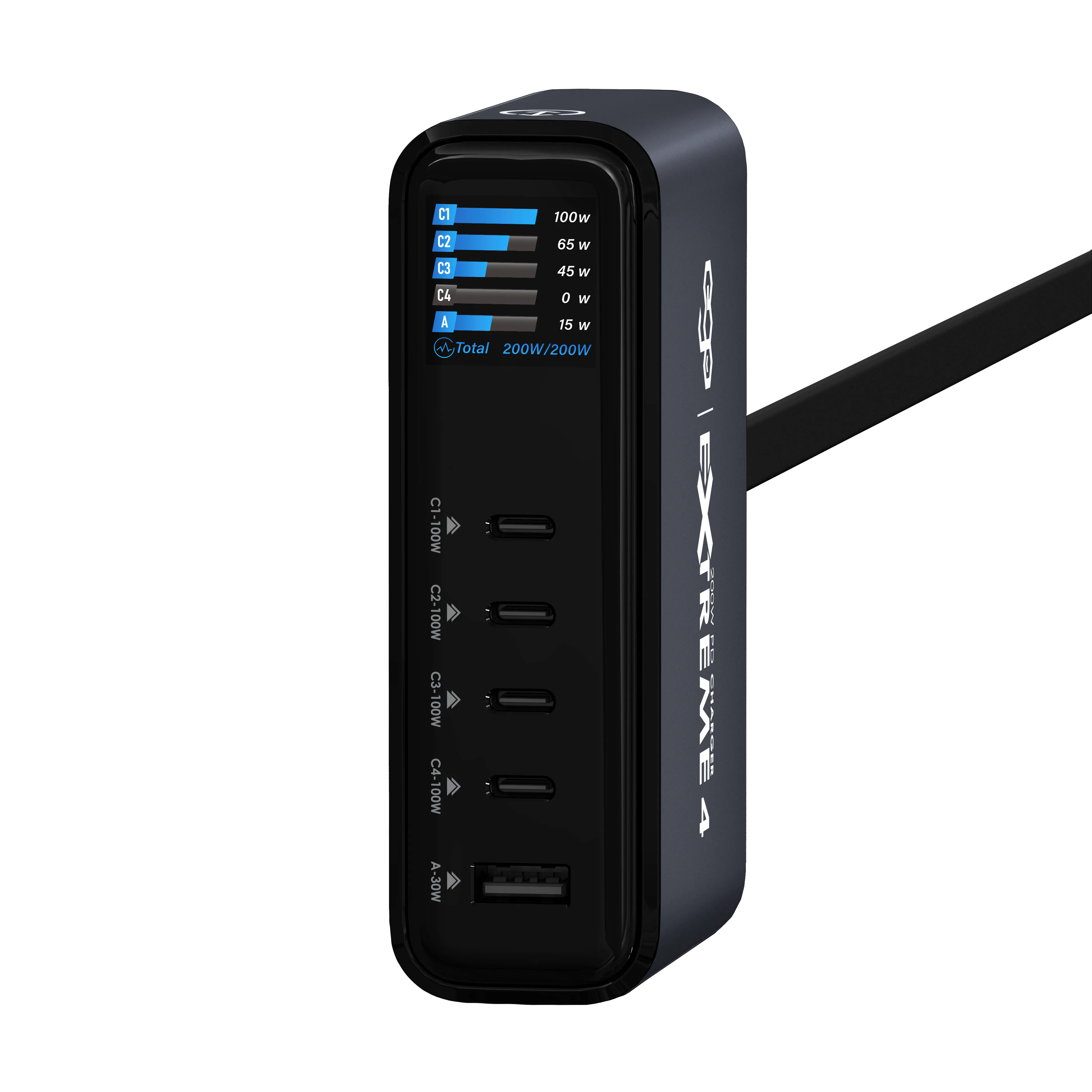 EGO 200W EXTREME 4 充電器｜真 200W 持續輸出・雙路 100W・GaN3